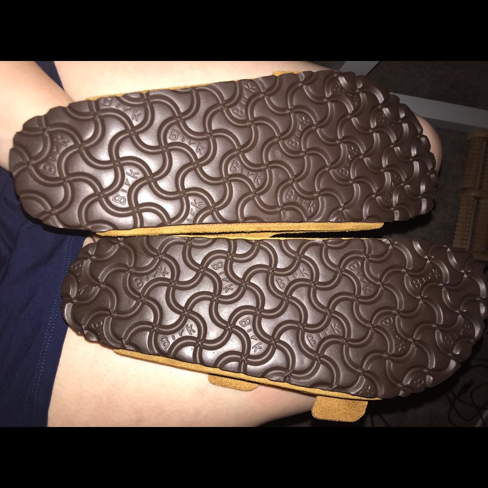 Birkenstock Arizona slides Suede Leather Mink